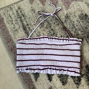 ~ maroon halter bikini top XS Cupshe